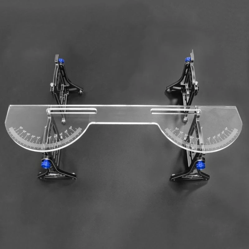 Sincronizzatore di collegamento dello sterzo con righello regolabile per auto Set Up System Strumento di misurazione dello sterzo per auto da deriva con telecomando 1:10