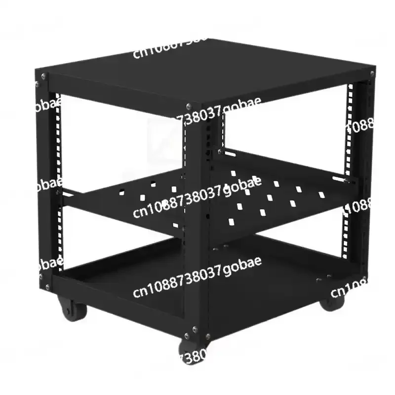 12U 9U Microphone Cabinet Simple Open 19 Inch Mobile Aviation Power Amplifier Audio Rack Equipment Case