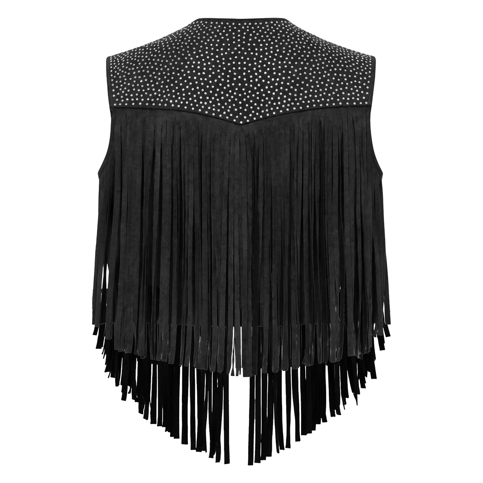 Gilet Cowgirl à Franges et Strass Femme – photo 11