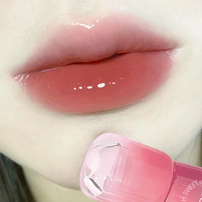 

Cherry Pink Mirror Water Lip Gloss Lip Glaze Transparent Glass Lip Oil Waterproof Liquid Lipstick Nude Brown Clear Tint Makeup