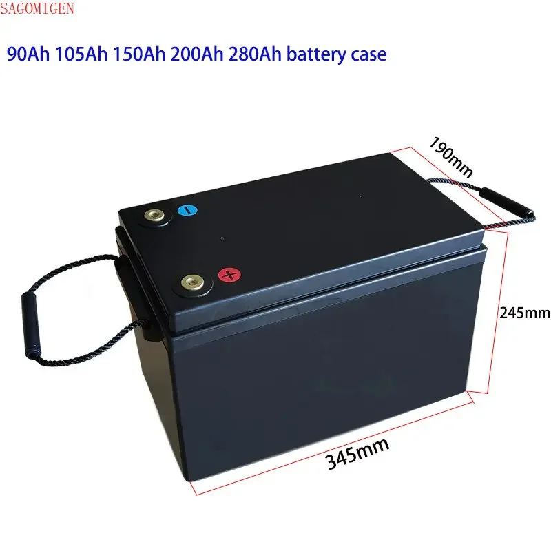 12v 24V Lifepo4 Battery Case 50Ah 90Ah 105Ah 200Ah 280Ah 320Ah Solar Cells Plastic Storage Boxes Modifications RV Battery Case