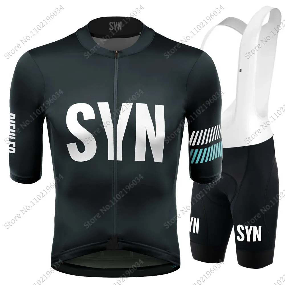 Team SYN 2024 Cycling Jersey Set Summer Bicycle Men Clothing Road Bike Shirts Suit Bicycle Bib Shorts MTB Ropa Maillot