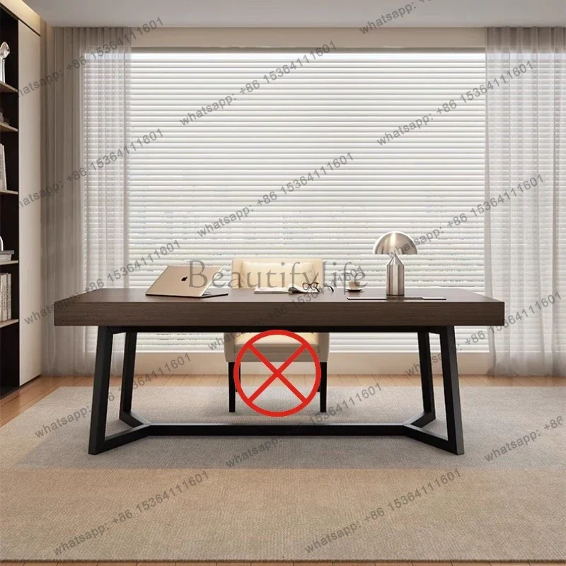Factory Direct Light Luxury Office Desks Rectangular Computer Modern Simple Office Desks Italian Minimalist Furniture Mesa De Tr
