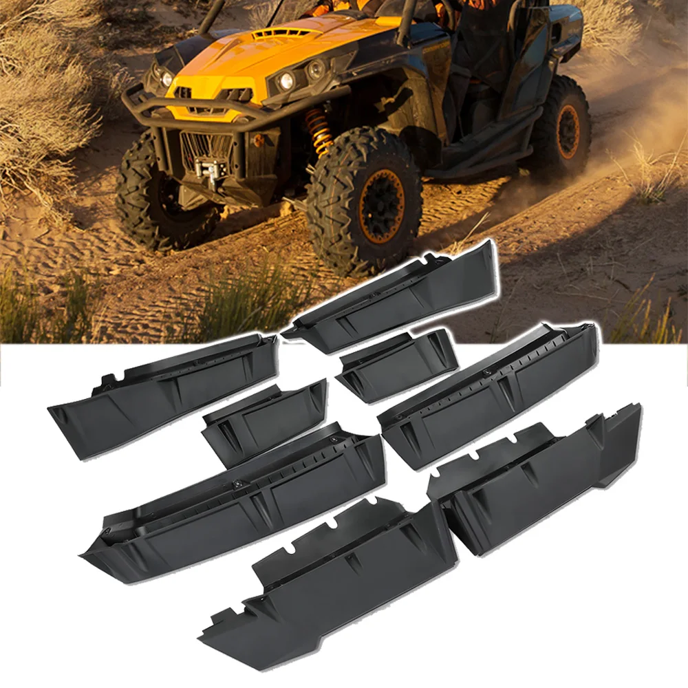 

2.5IN Wider Fender Flares 715006814 For Can-Am Commander Max 700 1000R 21-25 Front Rear Extended Mud Flaps Mud Guards Extension