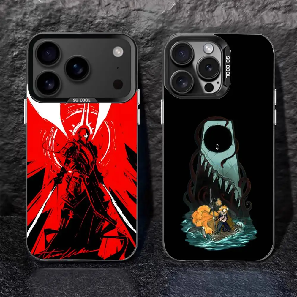 

L-Limbus Company Game For iPhone 17,16,15,14,13,12,11,Pro,MAX,Plus Black Shockproof Candy Matte Cover