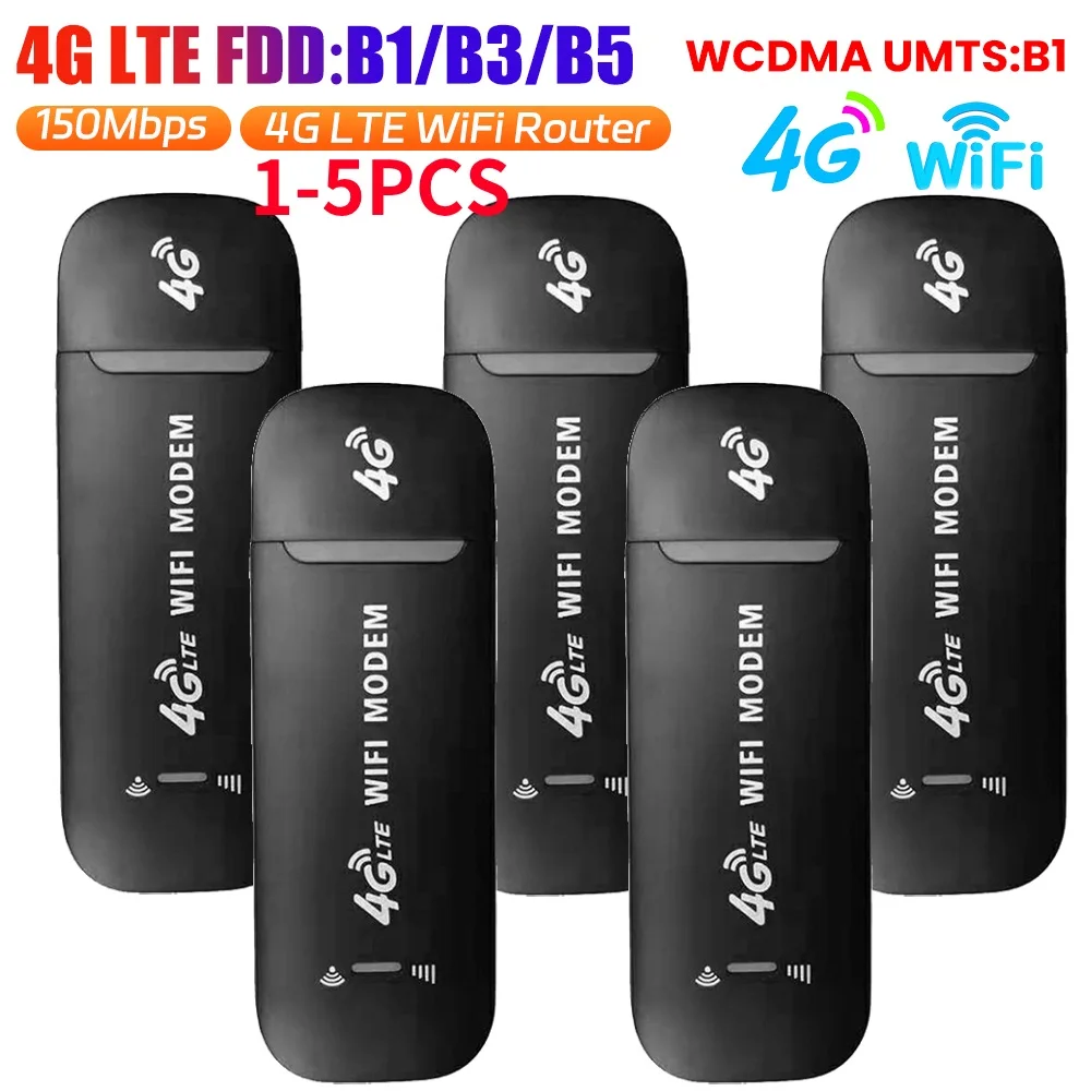 

4G LTE Wireless USB Dongle 150Mbps Modem Stick Sim Card Mobile Broadband Wireless Router Unlocked WiFi Wireless Network Adapter