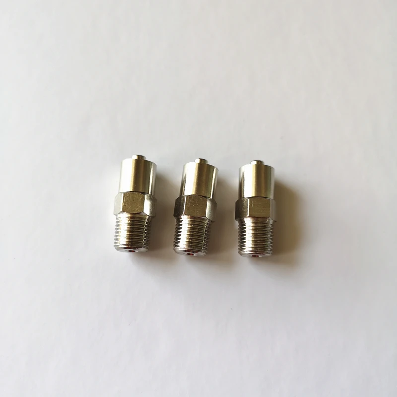 Imagem -02 - Conector de Seringa Metálica Adaptador Luer Lock Macho Engrossado Encaixe de Rosca Latão Niquelado Seringa de Metal g1 8