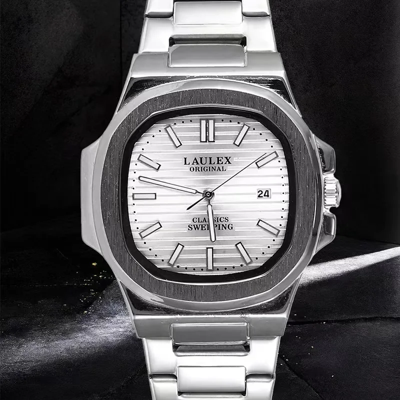 2025 LAULEX Authentic Luxury Top Brand Series Fashion Business Sports Fully Automatic Quartz Movement with  Quartz Watch