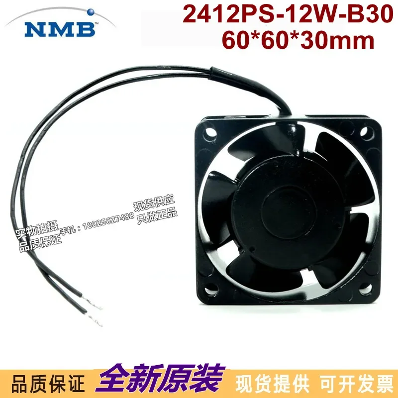 for NMB Stage Light Fan 2412PS-12W-B30 6030 220V 9/8W Chassis Cabinet Fan