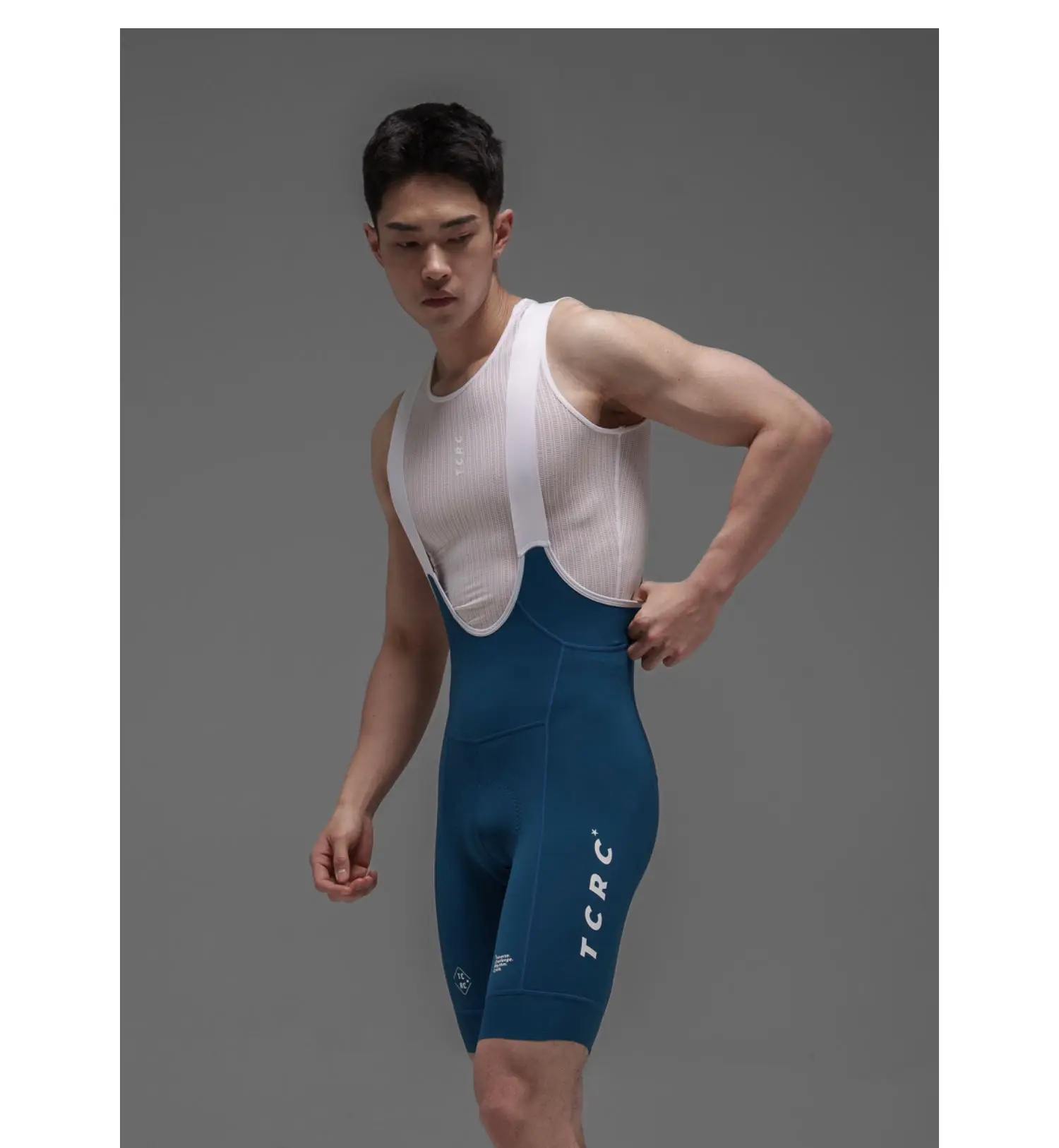 TCRC Italy Elastic Interface Padded Cycling Bibs Men's Bicycle Shorts 7 Hours Riding Short Bibs High Elastic Tight MTB Clothing