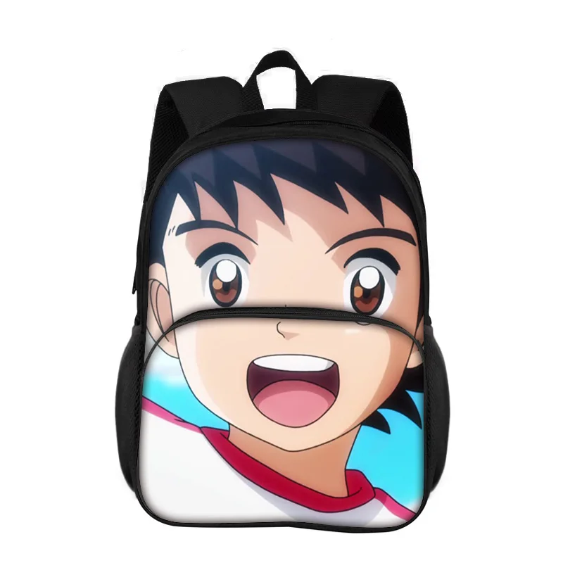Captain Tsubasa Round Front Bag Backpack Versatile Fashion Trend Cartoon Boy and Girl School Birthday Best Gift