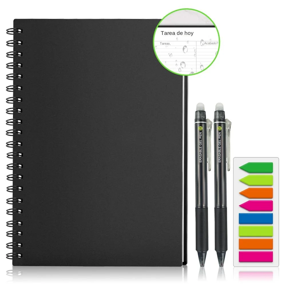 Cuaderno borrable reutilizable inteligente A4, cuaderno en espiral, Bloc de notas de papel, cuaderno de bolsillo, diario, oficina, escuela, regalo de dibujo