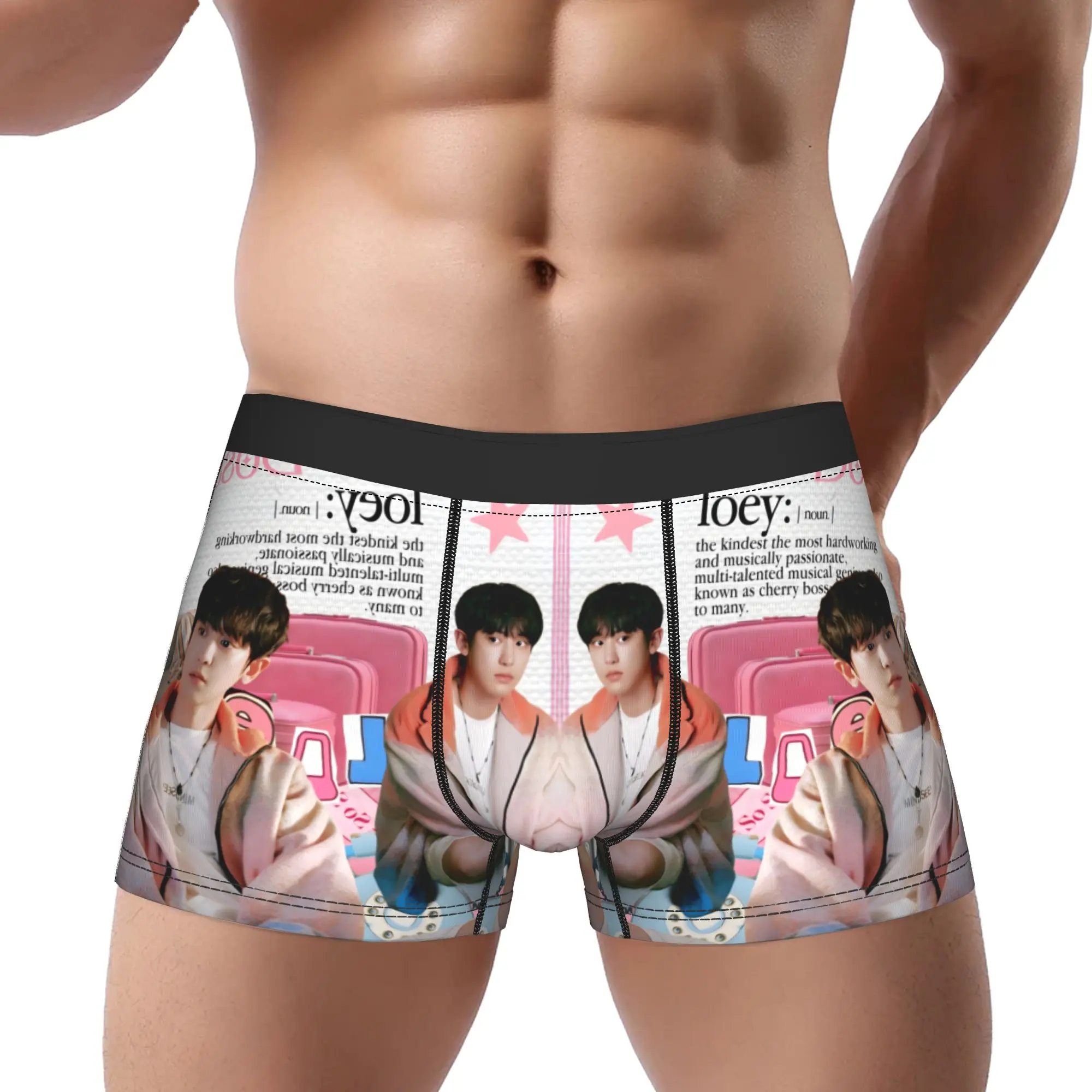 

1 шт. Трусы-шорты мужские с принтом Idol Chanyeol Star