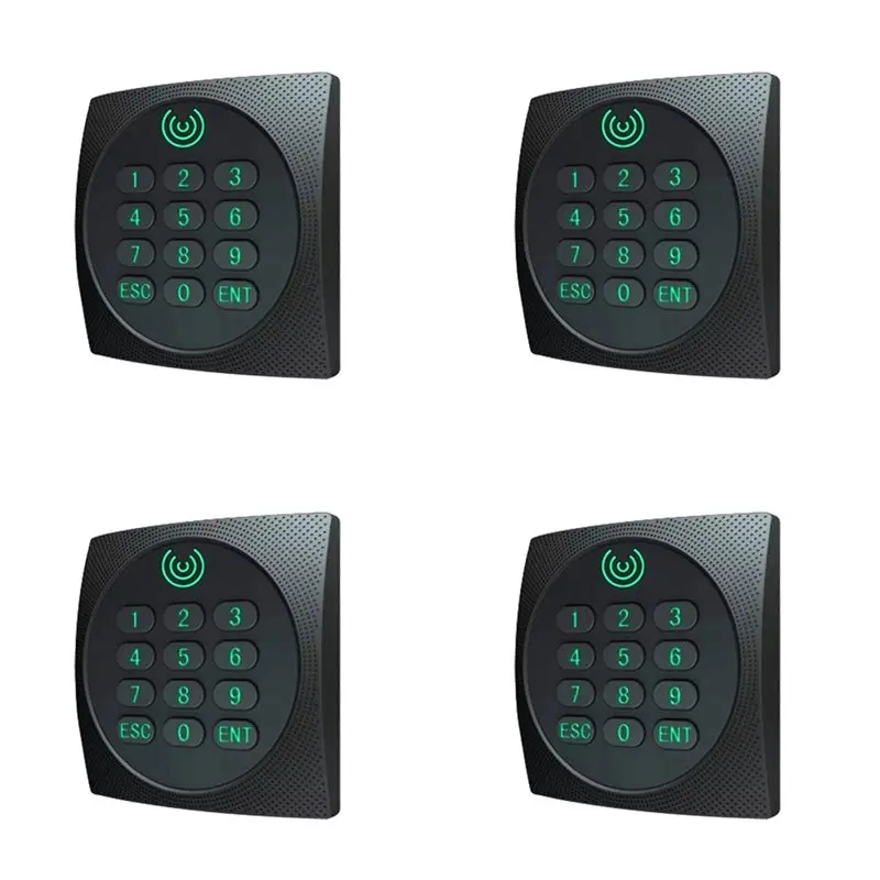 

AS95-4X KR602M Wiegand 34/26 Bit RFID Reader 13.56Mhz Mi Reader For Access Control Supports Card With Keyboard LED