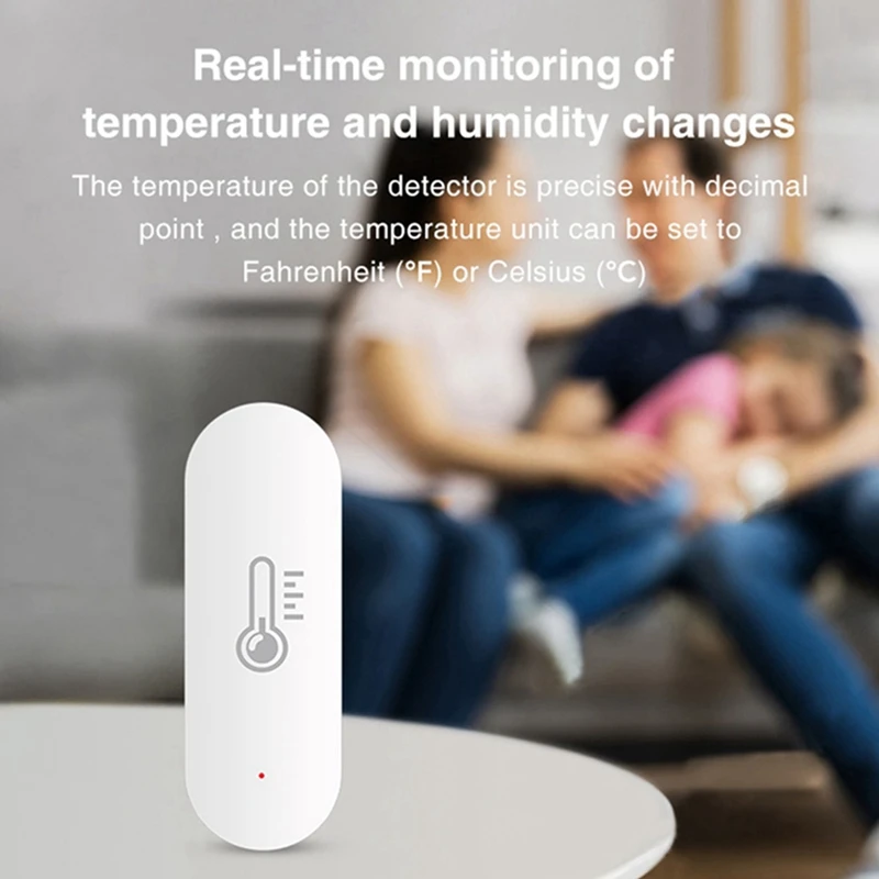 2X Tuya Wifi Temperature Humidity Sensor Smart Home Meter Indoor Hygrometer Thermometer Smart Life App Control