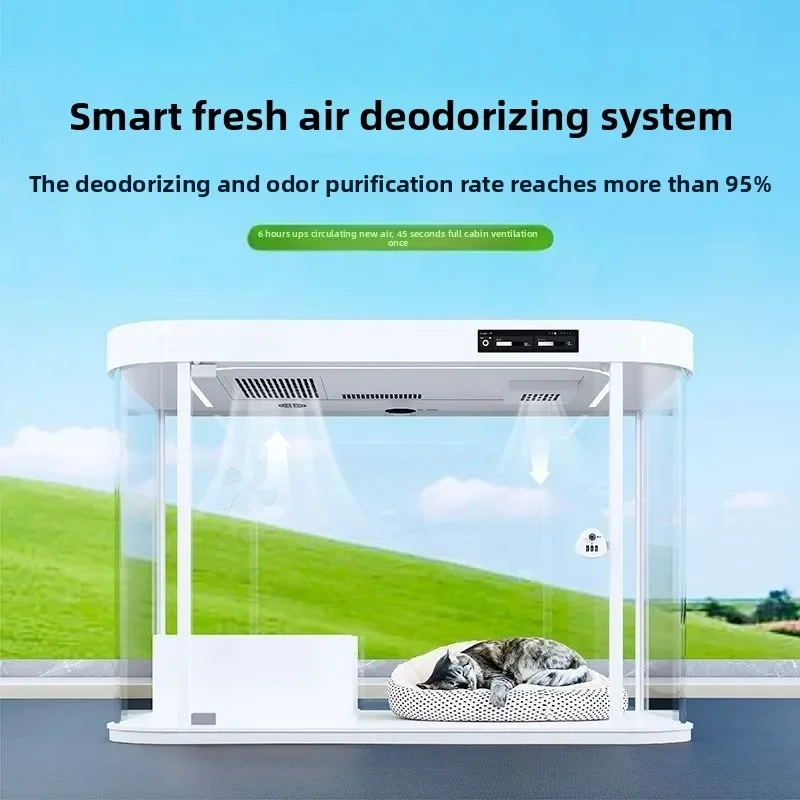 Pet Smart Cabin Fresh Air Deodorizing Cat Foster Cabin Smart Control Cat Villa Smart Warehouse