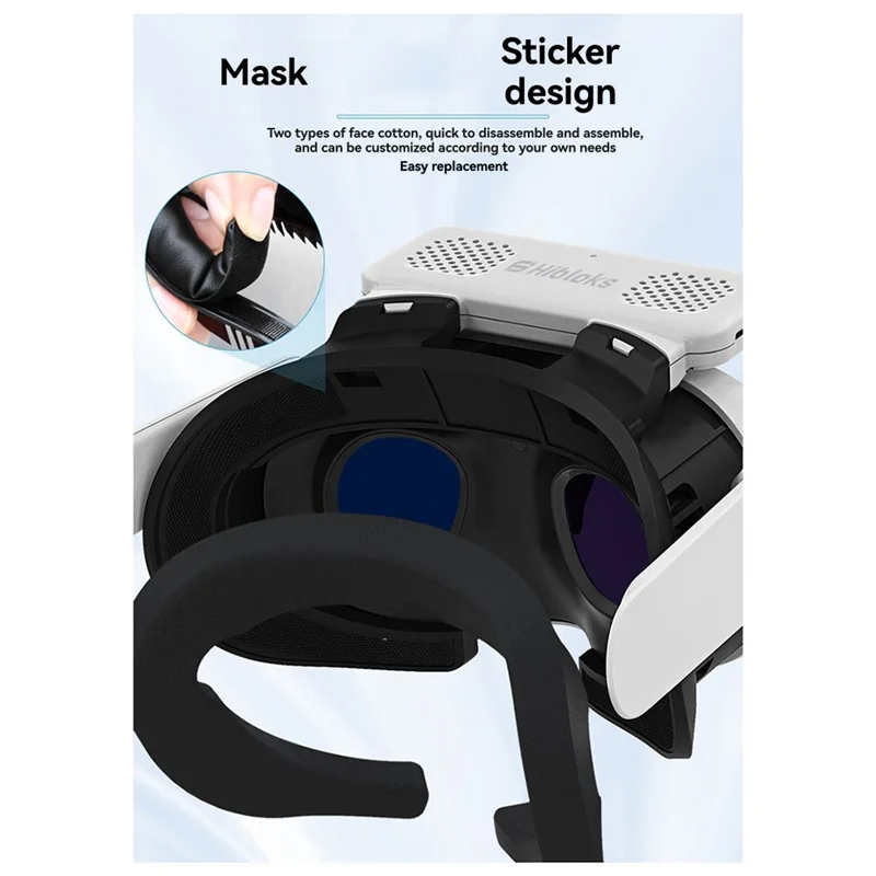 

Y58A VR Glasses Ice Silk Mask Quest 3 Fan Mask Relieve Lens Fogging And Heating Wide Anti-Sweat Cooling Breathable And Comfortab