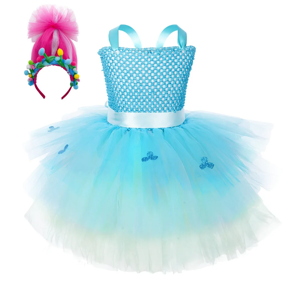 Glowing Angel Wings Petal Tutu Princess Dress Suspender Role-Play Costume Black White Swan Dance Skirt Birthday Party Prom Dress