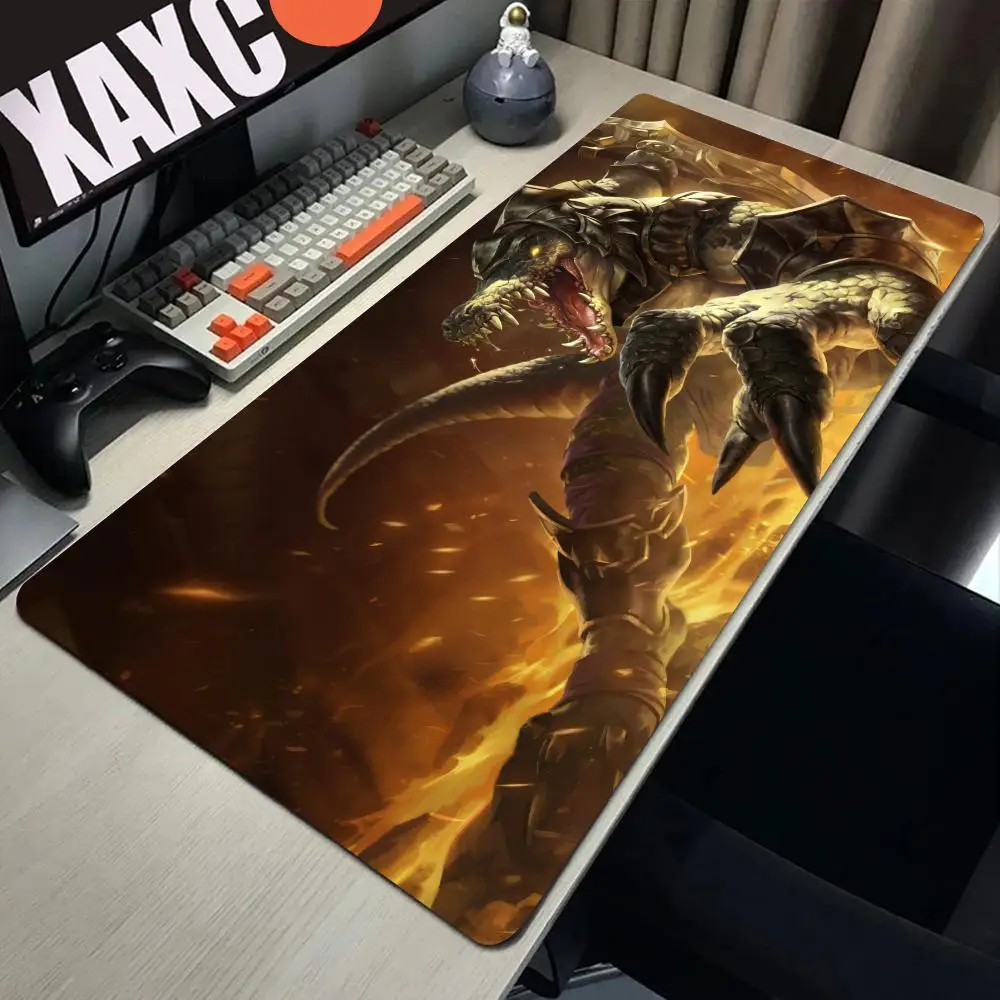 Renekton Rengar Riven Mouse Pad Cartoon Lockedge Large Gaming Pad Computer Gamer Keyboard Mouse Mat Desk Mousepad PC Desk Pad