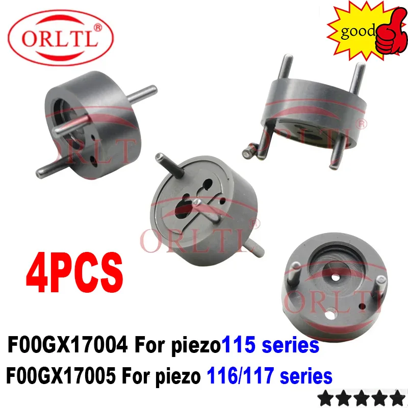 4PCS F00GX17005 Valve F00GX17004 Diesel Injector Piezo Control Valve F 00G X17 004 Repair Kit for Bosch 0445115/116/117 Series