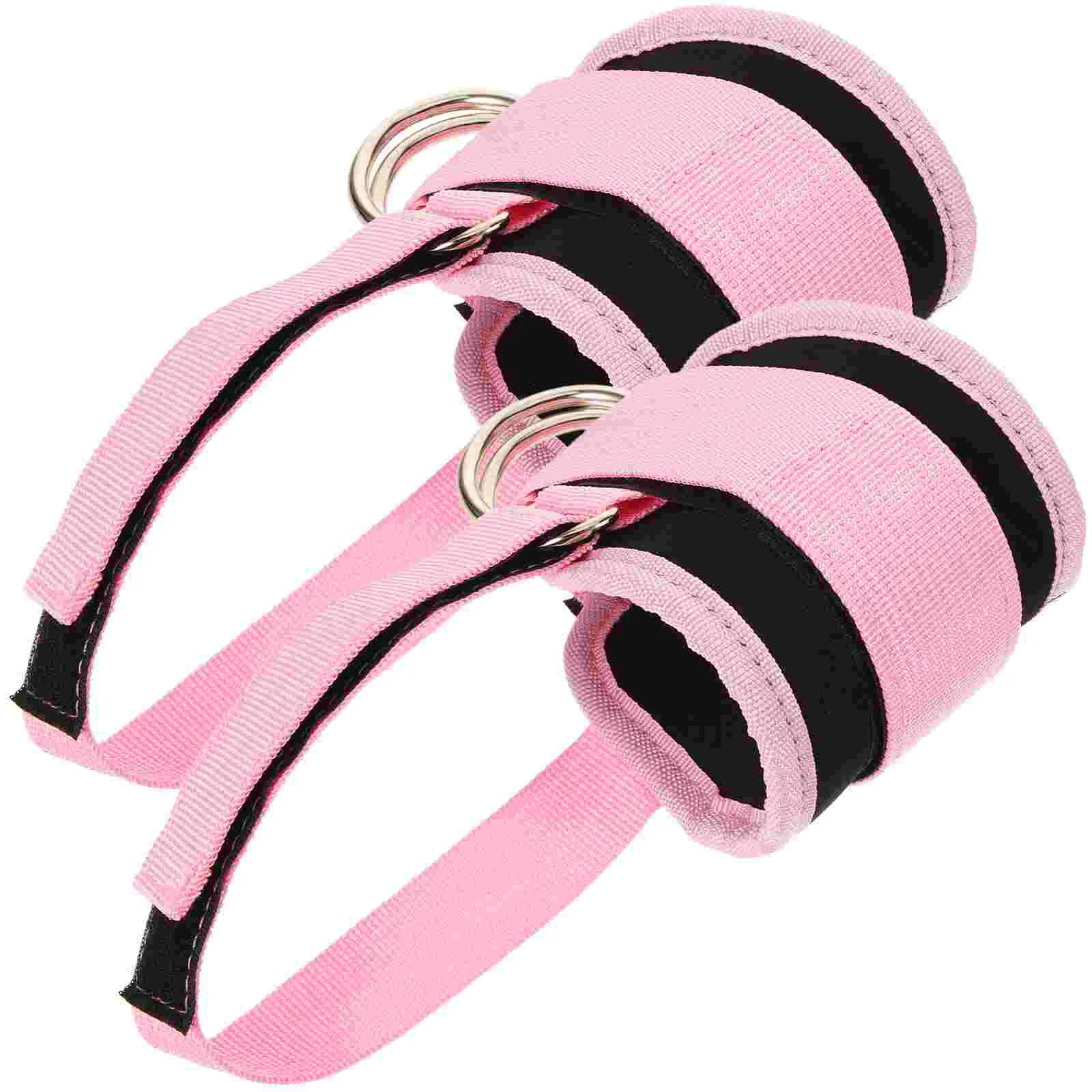 

Ankle Buckle Straps Anti Chafing Heel Cushions for Back of Leg Gauze Attachment Wrapped Gym Cable Machine Double Miss