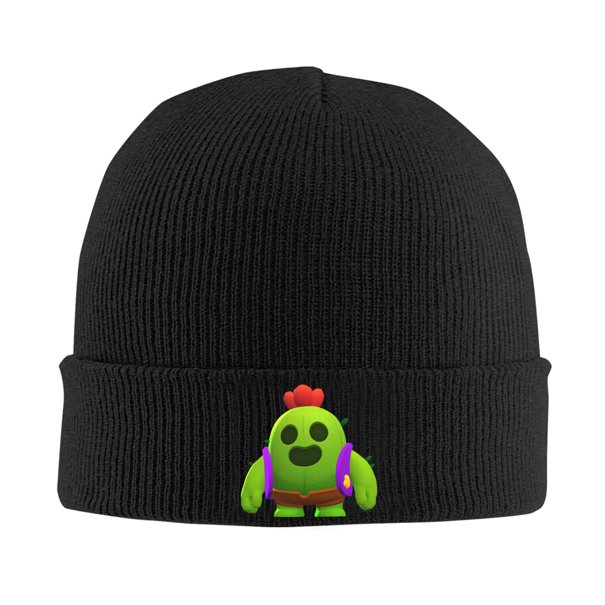 Spike Brawled Game Knitted Hat Beanies Autumn Winter Hats Warm Acrylic  Street  Caps Men Women Gifts