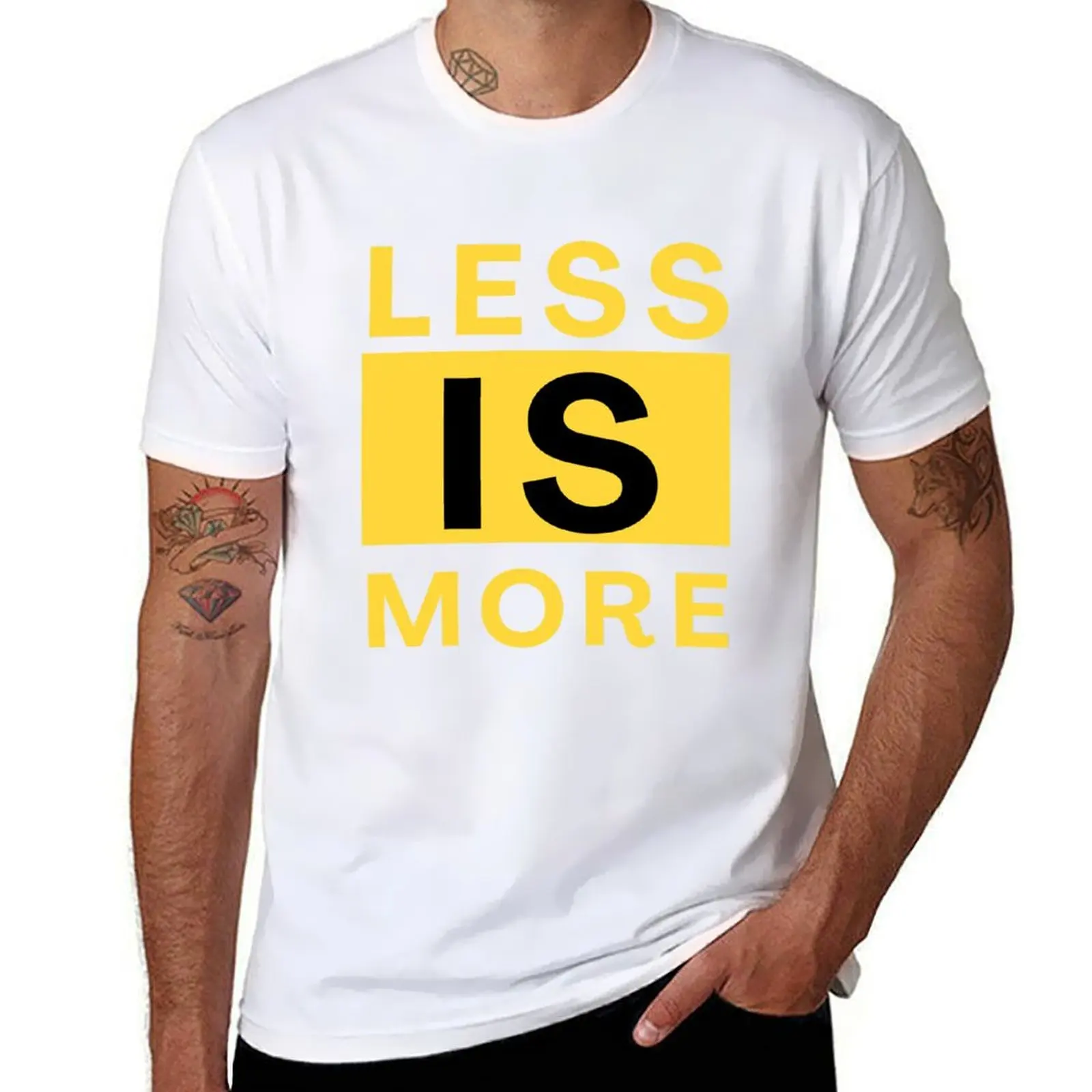 

Less is more T-Shirt anime t shirts oversized blanks t shirts for men