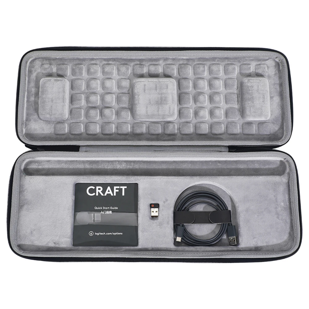 

Hard Shell Protective Cover Storage Box for Logitech Craft Keys Keyboard Storage Bag Travel Portable Keyboard Case