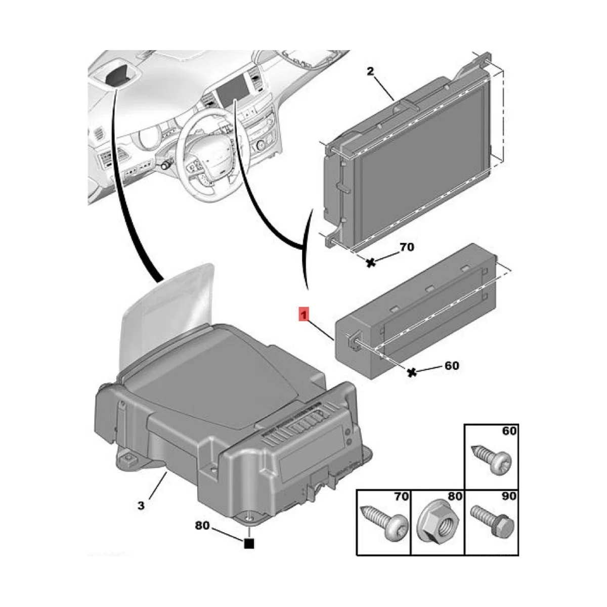 

Car Control Console Driving Speed Display Electronic Clock Display for Peugeot 508 Travel 9676199180