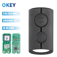Okey MK0018 Original 433.92mhz ID49 Chip Motorcycle Remote Control Key For Yamaha NVX NVX155 XMAX XMAX300 QBIX AEROX JAUNS Fob