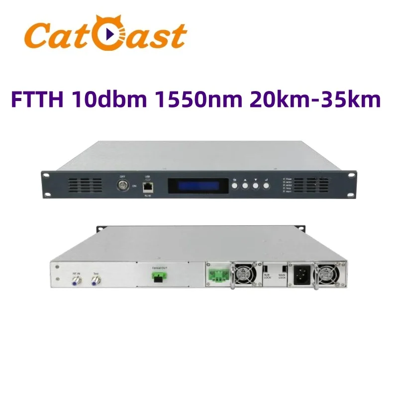 Optical Transmitter FTTH 10dbm 1550nm 20km 35km Connector FC/SC CATV