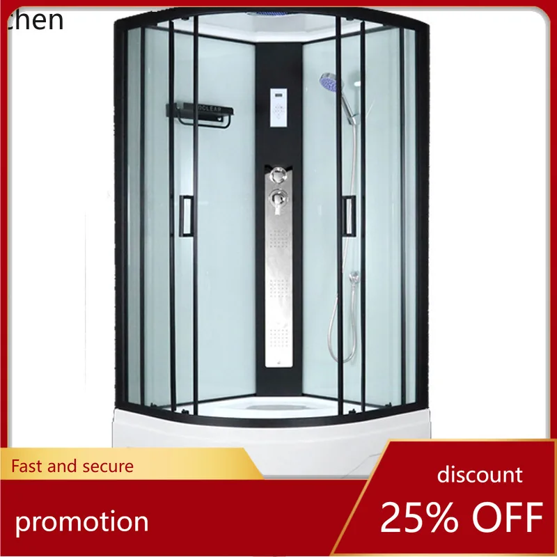 

ZML Integrated Shower Room Home Use One-piece Bathing Room Simple Glass Shower Room Bathroom Partition