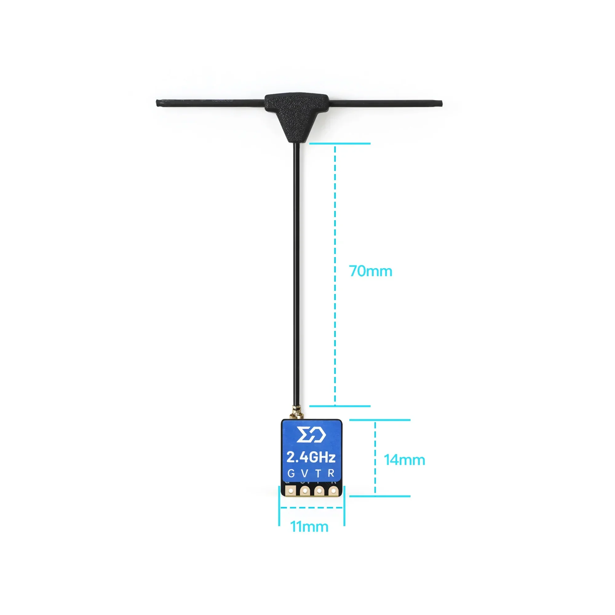 

Sub250 ELRS Nano 2.4G 5V RX ExpressLRS 2.4GHz Lightweight Receiver for Reliable FPV Drone Multicopter RC Car Upgrades