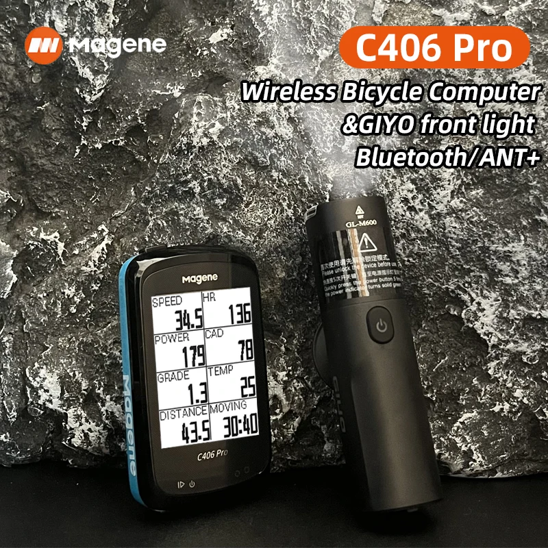 Fahrrad Computer GPS Anti-Blend-Großbild-Fahrrad Tacho Navigation Kilometer zähler Bluetooth Ameise Wireless Cycling Power Meter