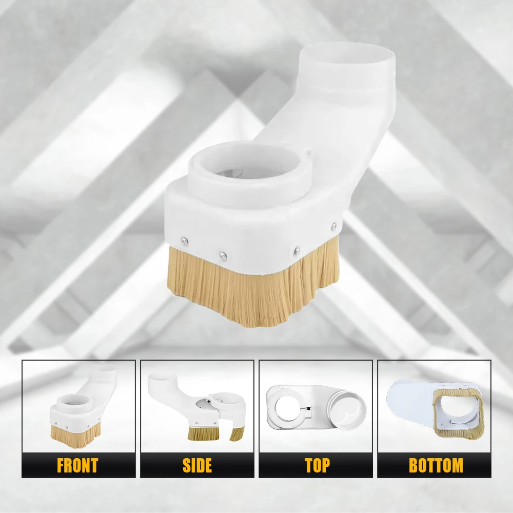 HLTNC النايلون الأسطوانة غطاء غبار 70/75/80/85/90/100 مللي متر مخرطة المغزل غطاء غبار فرشاة جمع الغبار مخرطة CNC المسمار تثبيت