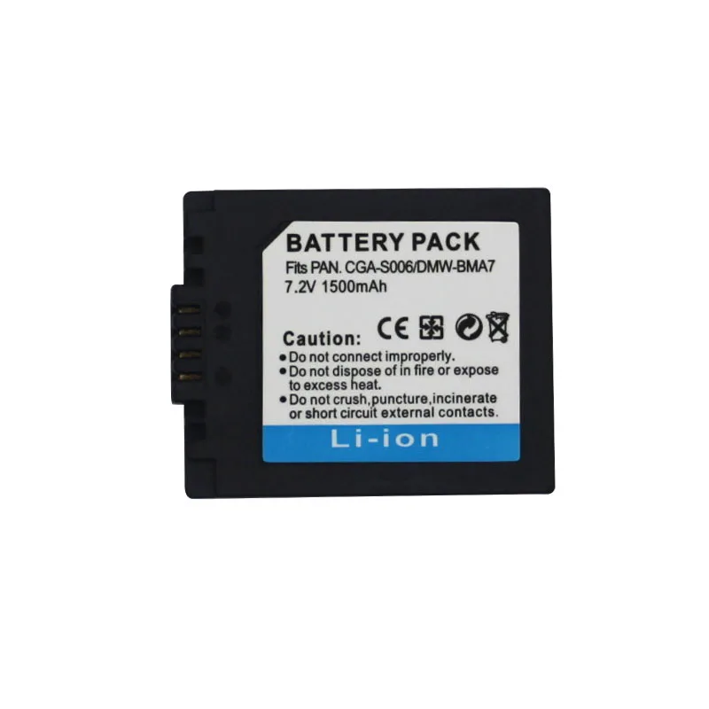 CGA-S006 CGA S006E S006 S006A DMW-BMA7 DMW BMA7 كاميرا شاحن بطارية لباناسونيك DMC FZ7 FZ8 FZ18 FZ28 FZ35 FZ38 FZ50 SLR #3