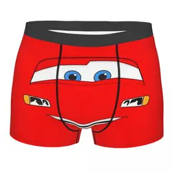 Custom Happy Cars Lightning McQueen Boxer Shorts For Homme 3D Printed Cartoon Underwear Panties Briefs Breathable Underpants