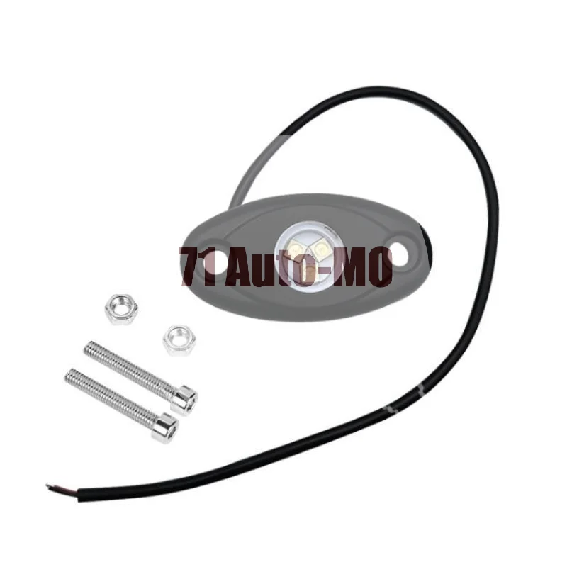 LED RGB Car Underbody Rock Light Easy Install Multicolor Atmosphere Lamp for Offroad Truck ATV UTV SUV Use