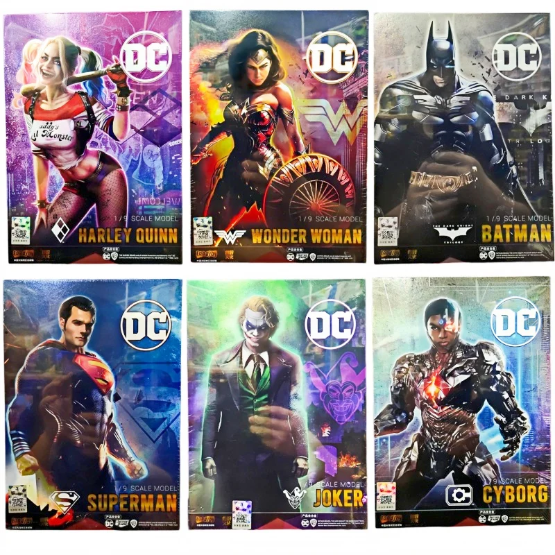 Figura de Acción de DC Comics, Wonder Woman, Batman, Joker, Superman, Original de 7 Pulgadas, Harley Quinn, Cyborg, Juguete Coleccionable, Regalo