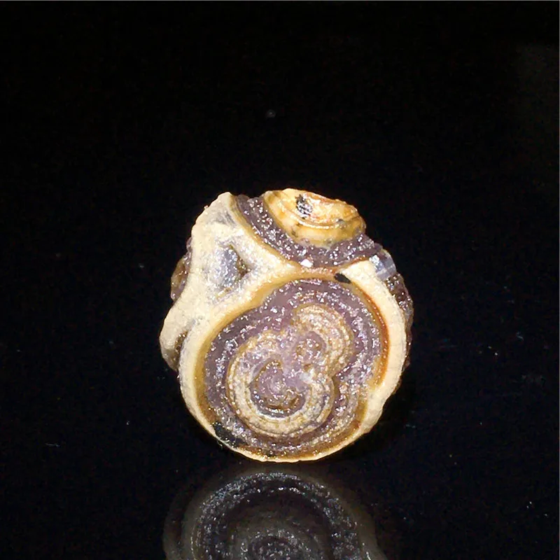 Mongolian Pretty Colored Relief Original Stone Beads Alxa Gobi Agate Vein Stone Surface Eye Stone  Beads for Jewelry Making
