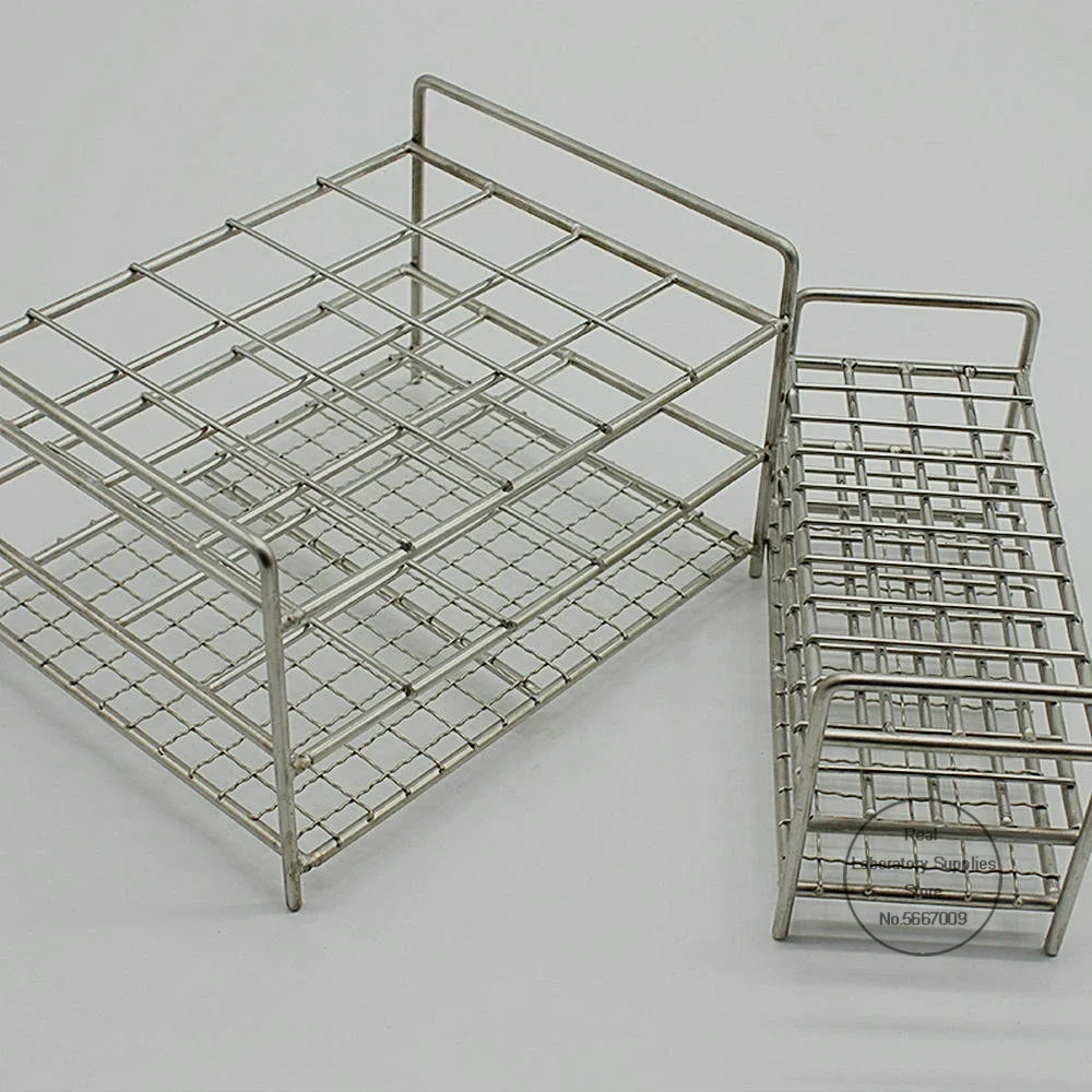 1PCS Lab Stainless Steel Wire 40holes/50holes Centritube Tube Holder Test Tube Rack for Hole Size13/16/17/19/21/26/30/32mm Tubes