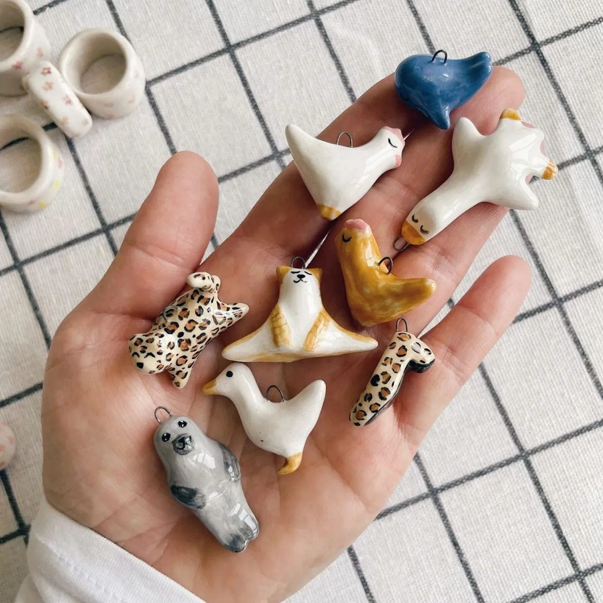 Fashion Cute DIY Animal Series Dinosaur Horse Cat Dog Pendant Bracelet Necklace Stainless Steel Printed Jewelry Accessories