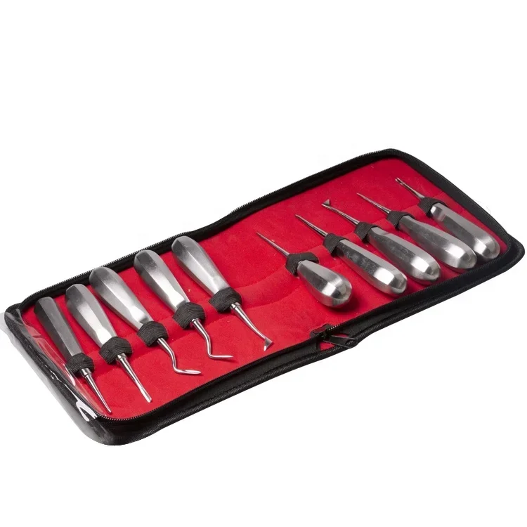

10/13Pcs Dentals Luxating Curved Root Lift Elevators Tooth Extraction Forceps Oral Surgery Implants Instruments/Teeth Treatment