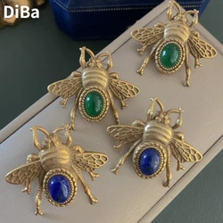 Fashion Jewelry Vintage Temperament Bee Earrings For Women Female Gifts Delicate Design Ear Accessories 2024 Trend New