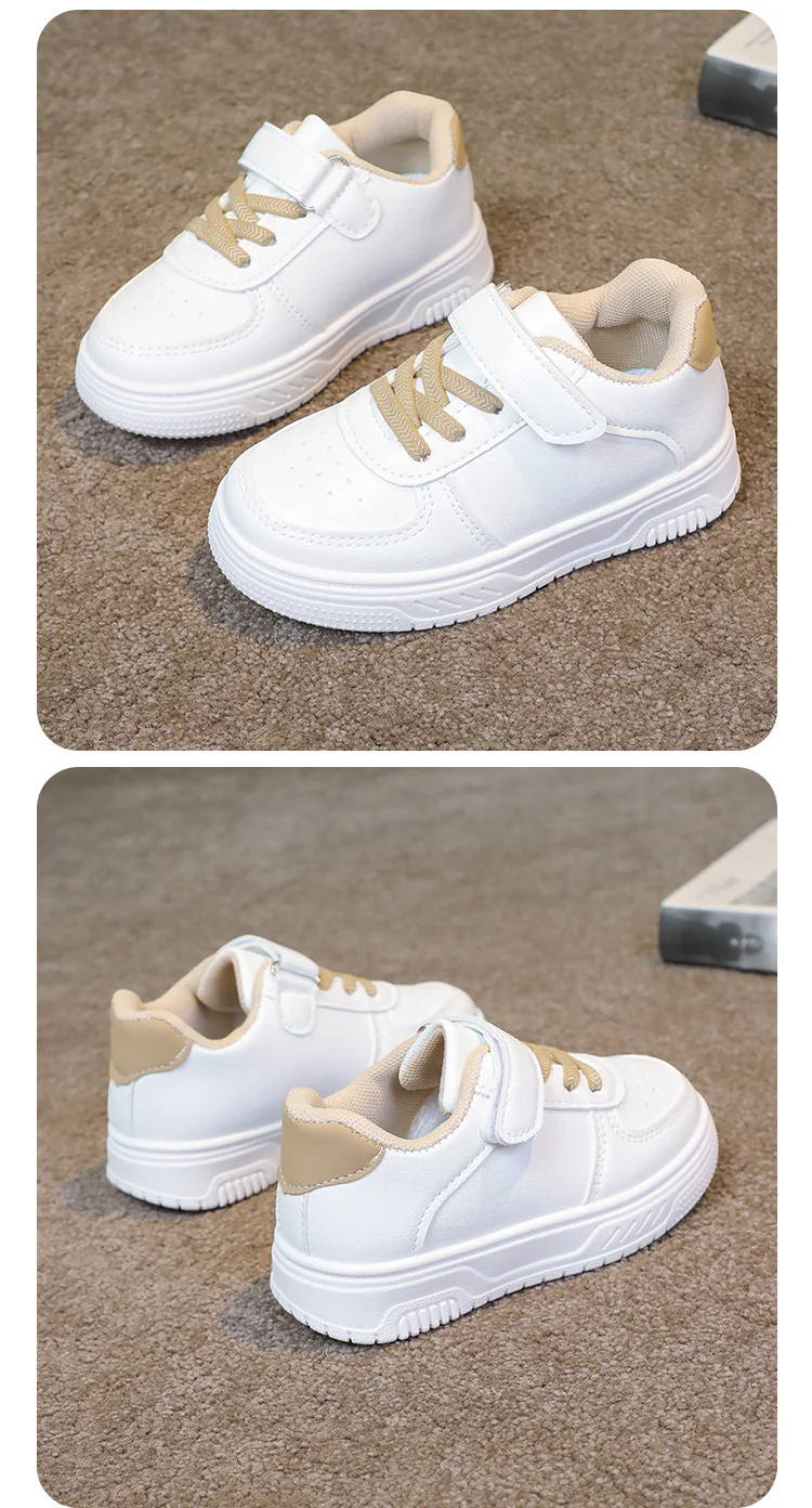 2026 Herbst Kinder Barfußschuhe mit breiter Zehenbox für Jungen und Mädchen – Minimalistische Sneaker aus leichtem Kunstleder mit Klettverschluss – Detail 18