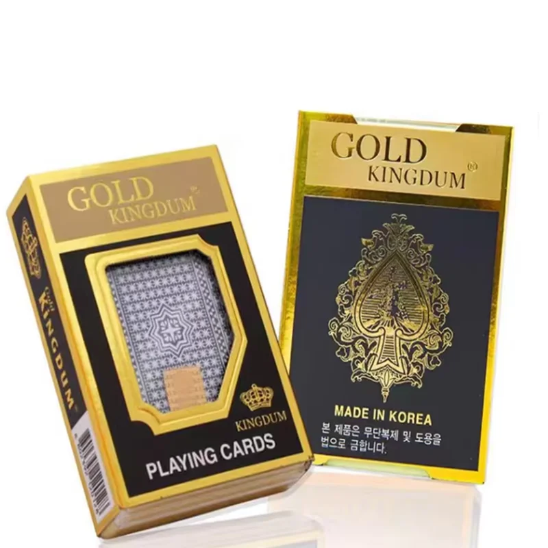 Korean Gold Infrared Marked Kingdum Plastic Playing Cards For Poker Cheating Contact Lenses（Only Cards)