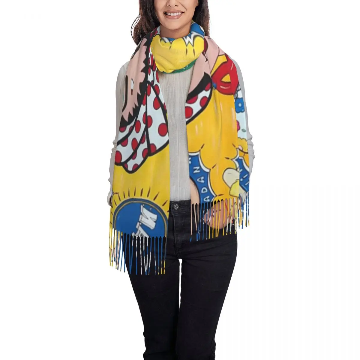 Fashion Pan Girl Venezuela Tassel Scarf Women Winter Fall Warm Shawls Wraps Female Bolivarian Republic of Venezuela VZLA Scarves