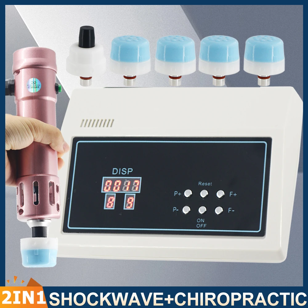 

Professional Shock Wave New Chiropractic Massager 2 IN 1 Shockwave Therapy Machine For ED Treatment Massage Shoulder Pain Relief