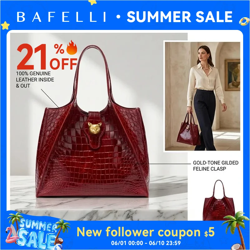 New 2026 Light Luxury Crocodile Pattern Genuine Leather Women's Messenger Bag Commuter Versatile Large Capacity Handbag