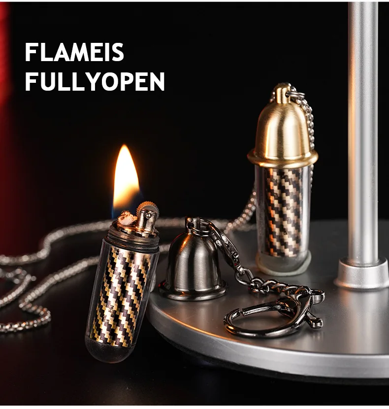 

Mini Stylish Capsule Necklace Lighter - Multi-Functional Portable Outdoor Gift for Trendsetters